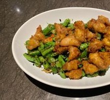 Stir-fried Chicken Cartilage with Green Beans and Preserved Vegetable