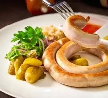 German-style Pan-Seared Snail Sausage