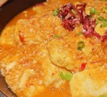 Garlic Ham Braised Tofu