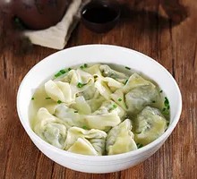 Bittercress and Pork Wontons
