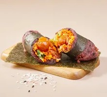 Ham and Salted Egg Rice Ball