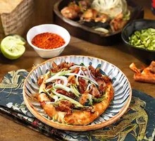 Naan Wrapped Grilled Meat