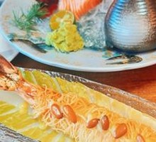 Pine Nut Dragon Noodles with Shrimp
