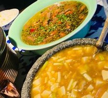 Stone Pot Chicken and Tofu Soup