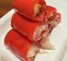 Colorful Red Rice Noodle Rolls