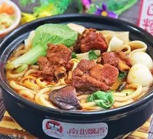 Braised Pork Ribs with Knife-Sliced Noodles