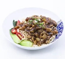 Minced Pork with Eggplant Noodles