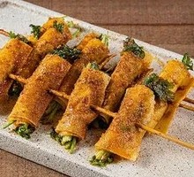 Tofu Skin with Enoki Mushrooms