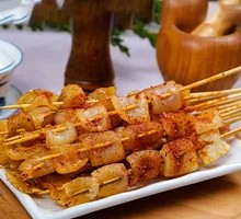 Spicy Pig Skin Skewers