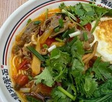 Spicy Sour Chicken Offal Noodles