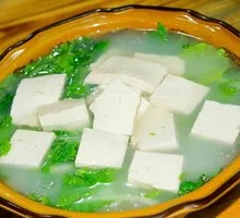 Bok Choy and Tofu Soup