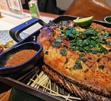 Bamboo Grass Grilled Tilapia