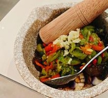 Stir-fried Eggplant with Chili and Salted Duck Egg