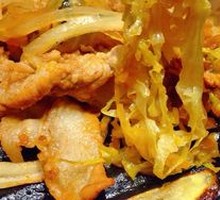 Grilled Pork Belly with Sauerkraut