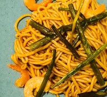 Scallion Oil with Shrimp Noodles