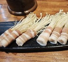 Pork and Enoki Roll