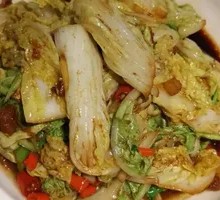 Fried Pork Crumbs with Baby Bok Choy