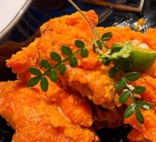 Golden Salted Egg Yolk Baked Chicken Wings