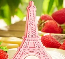 French Tower Cake with Strawberry Flavor