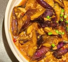 Braised Eggplant with Spiced Pork Minced