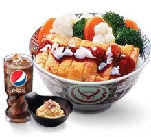 Teriyaki Chicken Rice with Mashed Potatoes