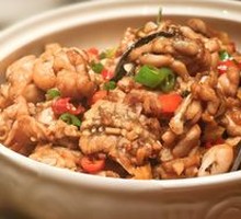 Bamboo Shoot and Frog in Basil Sauce