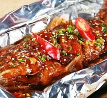 Grilled Sea Bass with Sauce