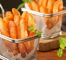 Fried Sweet Potato with Plum