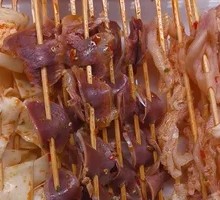 Duck Gizzard Skewers