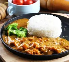 Grilled Curry Chicken Rice