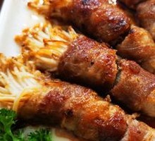 Beef Rolls with Enoki Mushrooms