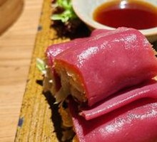 Golden Shrimp Red Rice Noodle Rolls