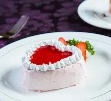 Strawberry Heart Cake