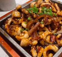 Grilled Squid with Star Accompaniment