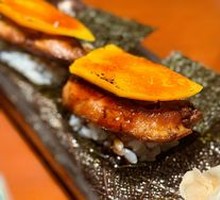 Signature Foie Gras Sushi with Caramelized Mango