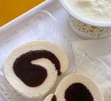 Red Bean Double-Layer Milk Pudding