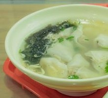 Chicken and Pork Dumplings in Broth