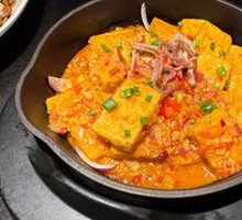 Garlic Ham Braised Tofu