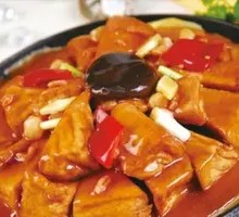 Braised Tofu with Abalone Sauce