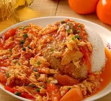 Tomato and Egg Rice Bowl