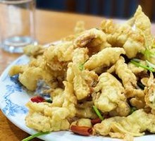 Fried Enoki Mushrooms