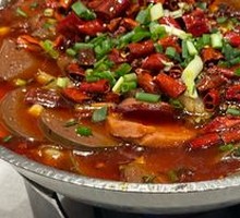 Spicy Dan Dan Noodles with Blood Sausage