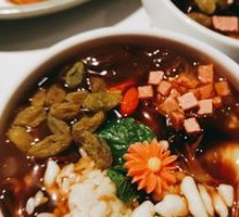 Sweet rice wine almond ice jelly