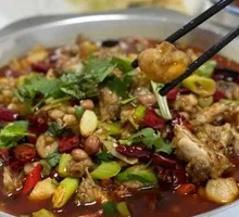 Spicy Frog Legs in Dry Pot