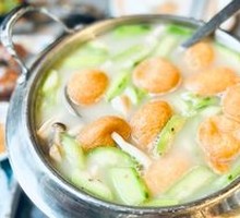 Lo Ding Fish Dumplings with Loofah