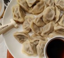 Pork and scallion dumplings