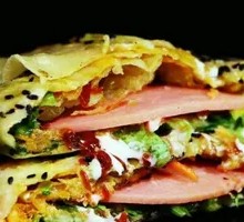 Buckwheat Ham Pancake