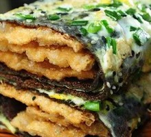 Black Rice Bacon Pancake