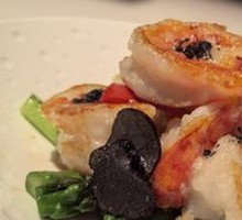 Truffle Asparagus Stir-Fried Shrimp Balls