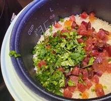 Pressure Cooker Claypot Rice with Preserved Meats